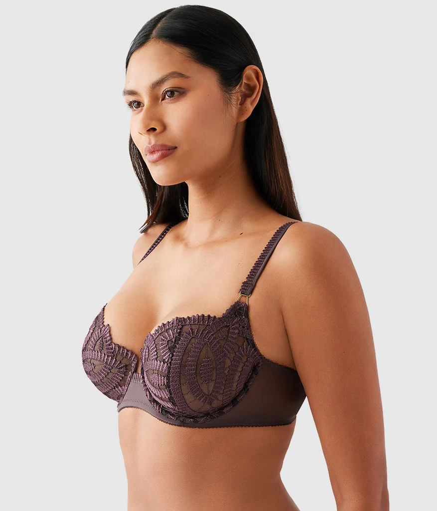 After Dark Balconette Bra: Raisin - Image 2