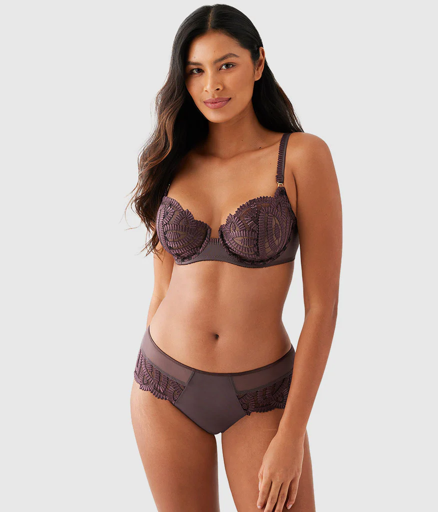 After Dark Balconette Bra: Raisin - Image 4