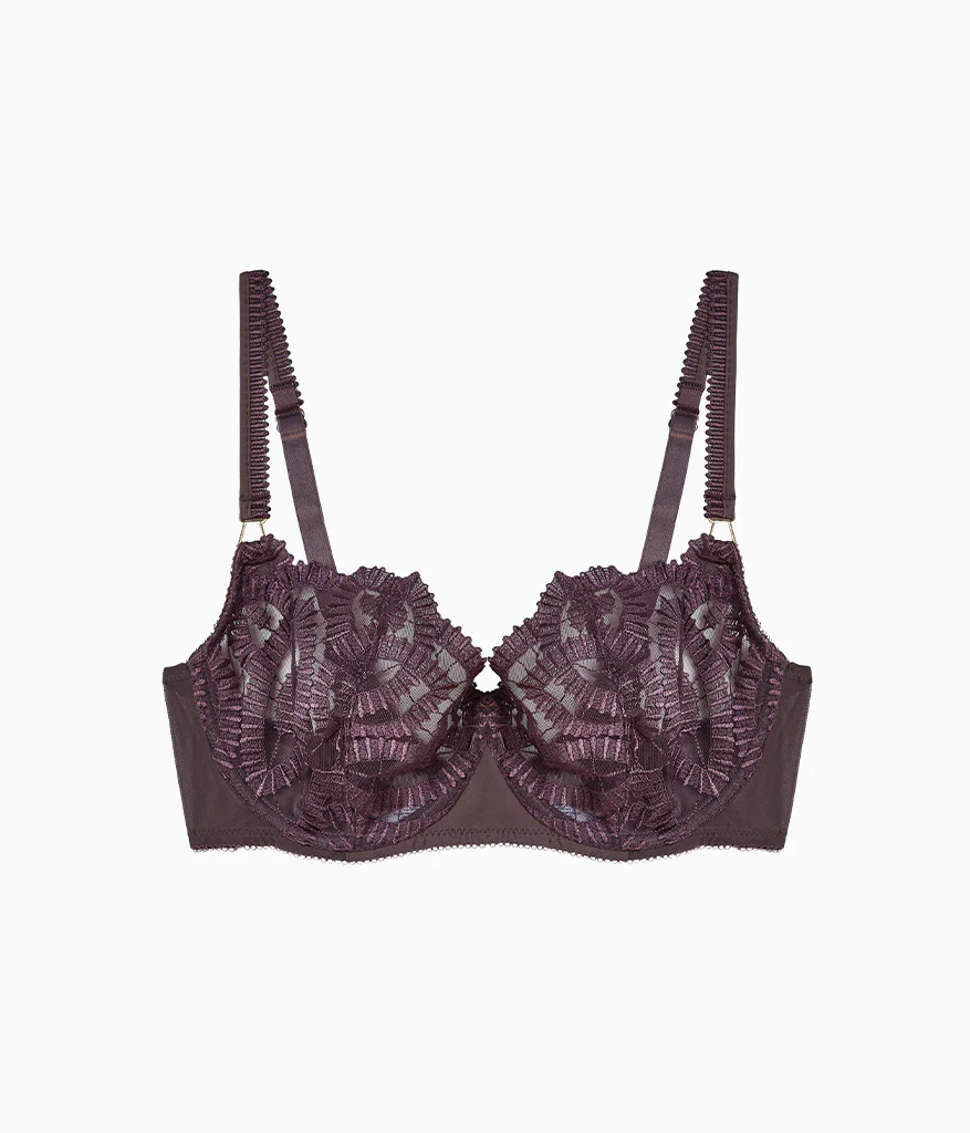 After Dark Balconette Bra: Raisin - Image 5