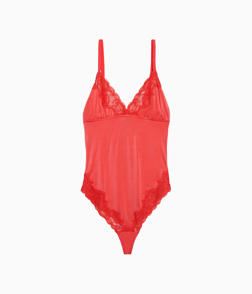 Always Composed Bodysuit: Hibiscus - Image 4