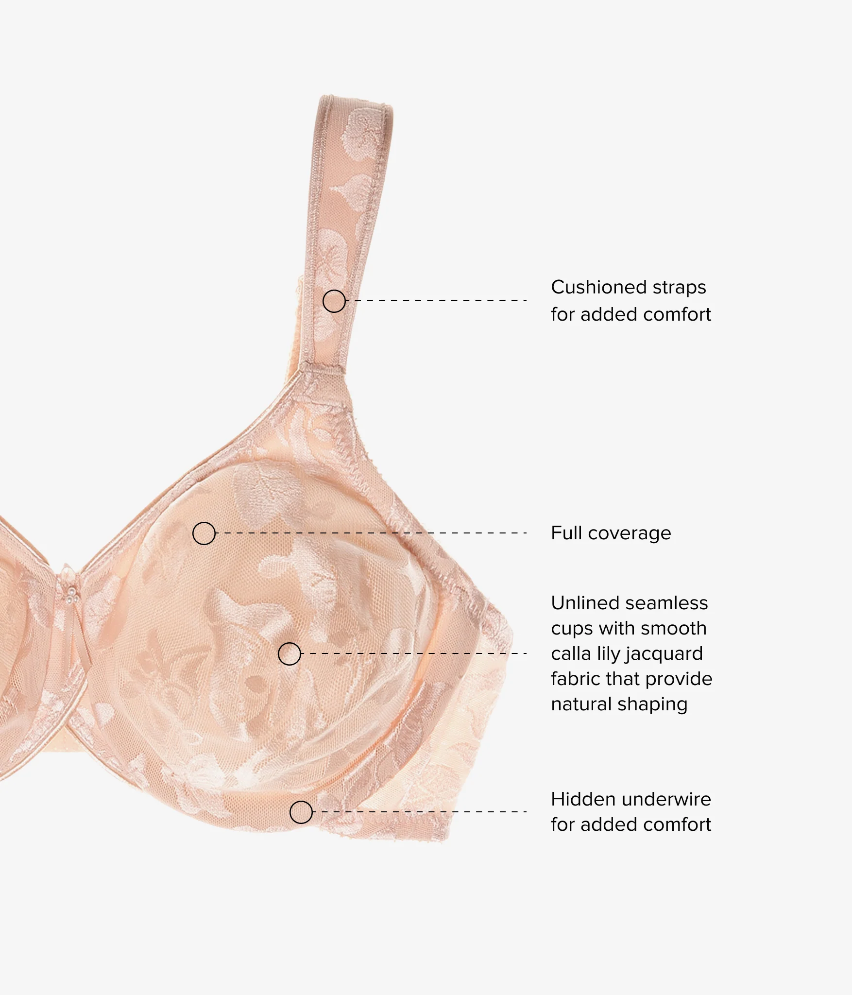 Awareness Underwire Bra: Sand - Image 4
