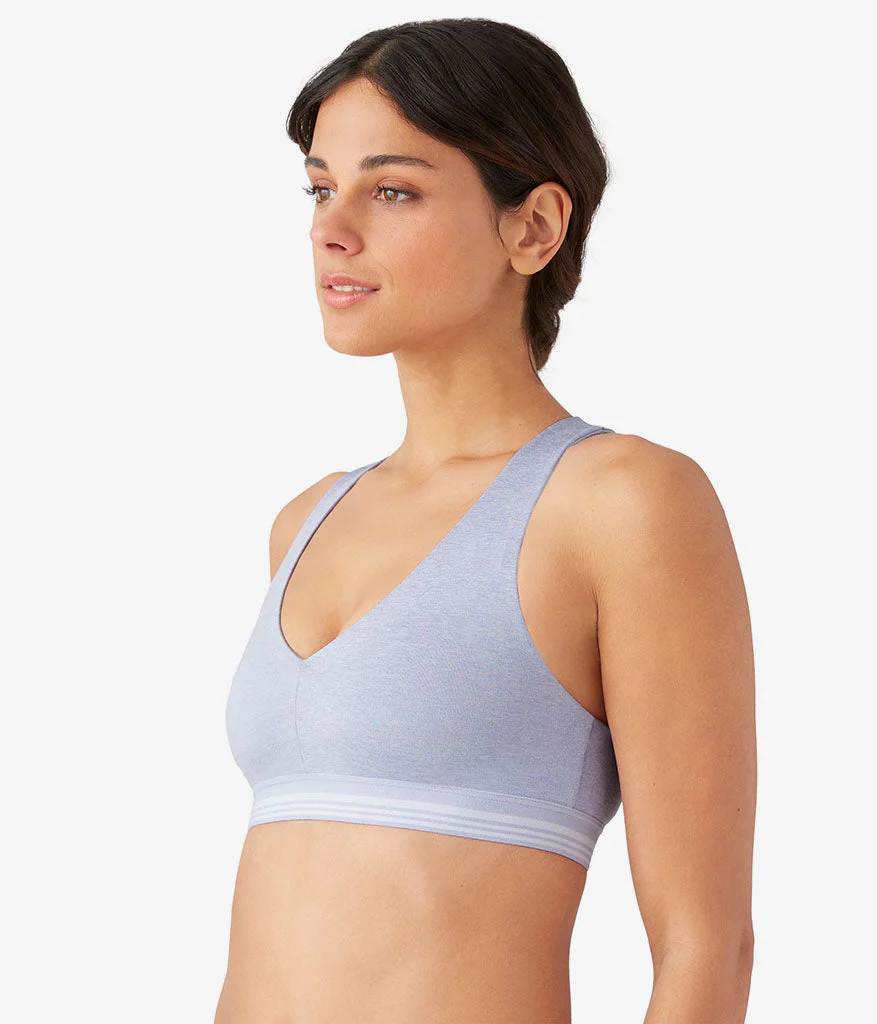 b.active Racerback Sport Bralette: Cosmic Sky Heather - Image 2
