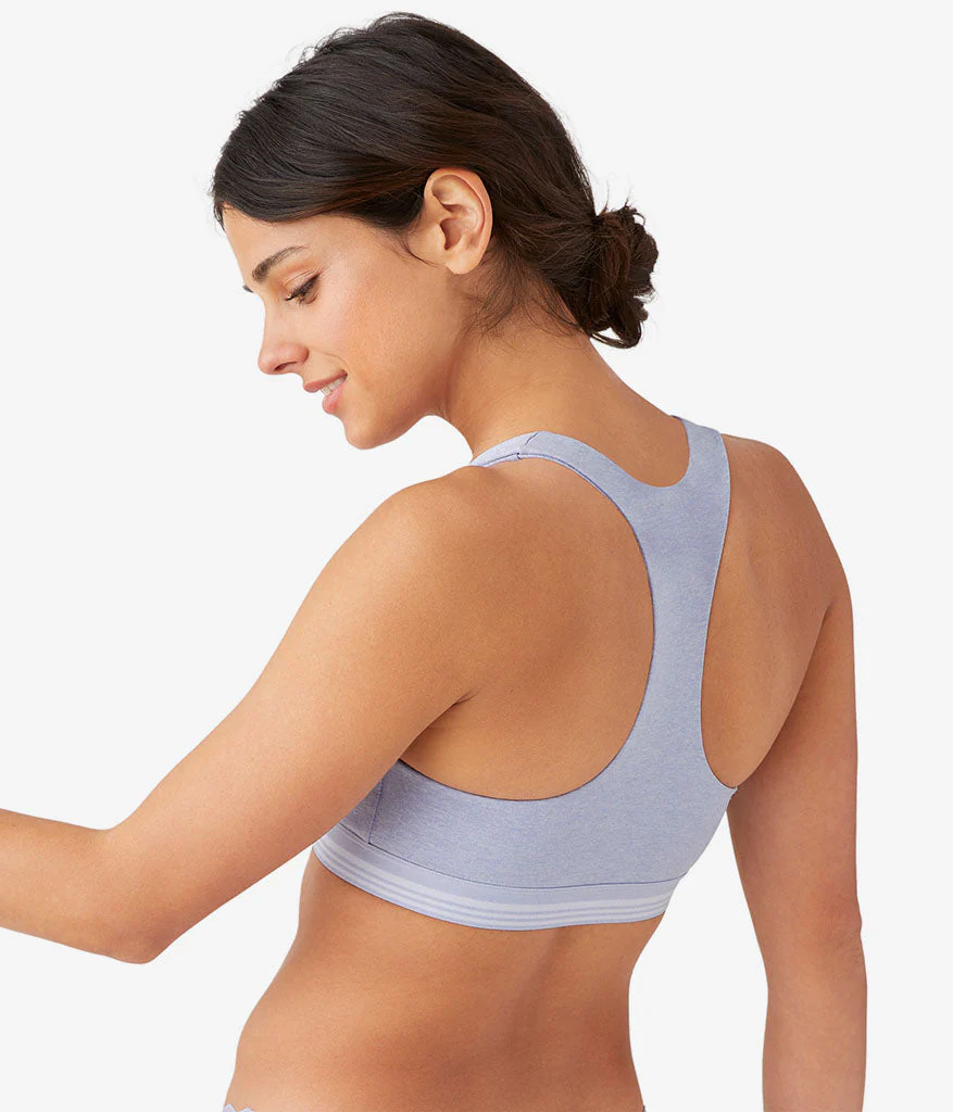 b.active Racerback Sport Bralette: Cosmic Sky Heather - Image 3