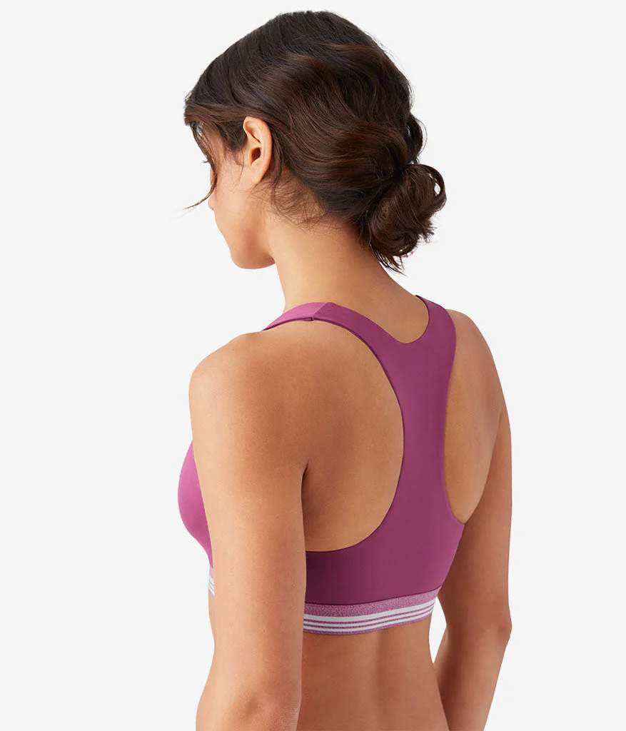 b.active Racerback Sport Bralette: Raspberry Coulis - Image 2