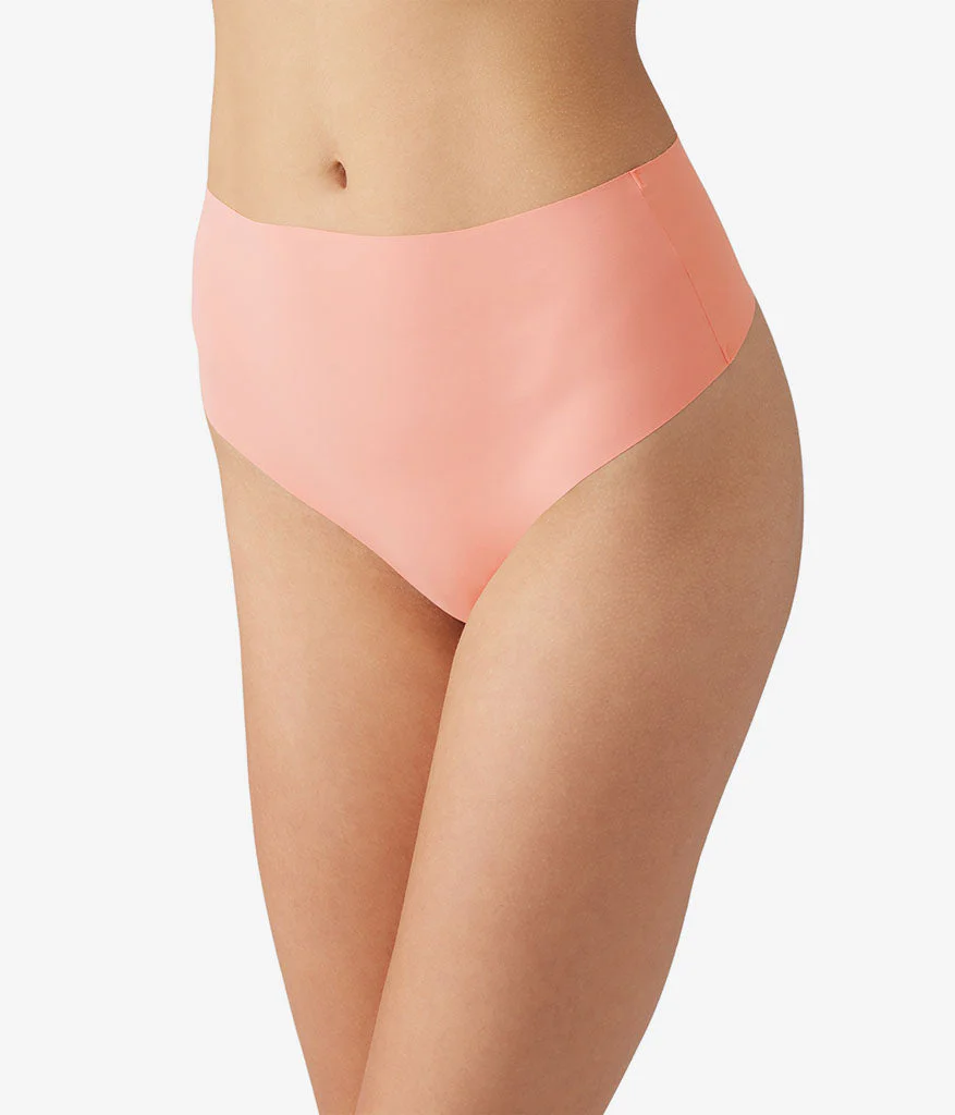 b.bare Hi-Waist Thong: Peach Amber - Image 2