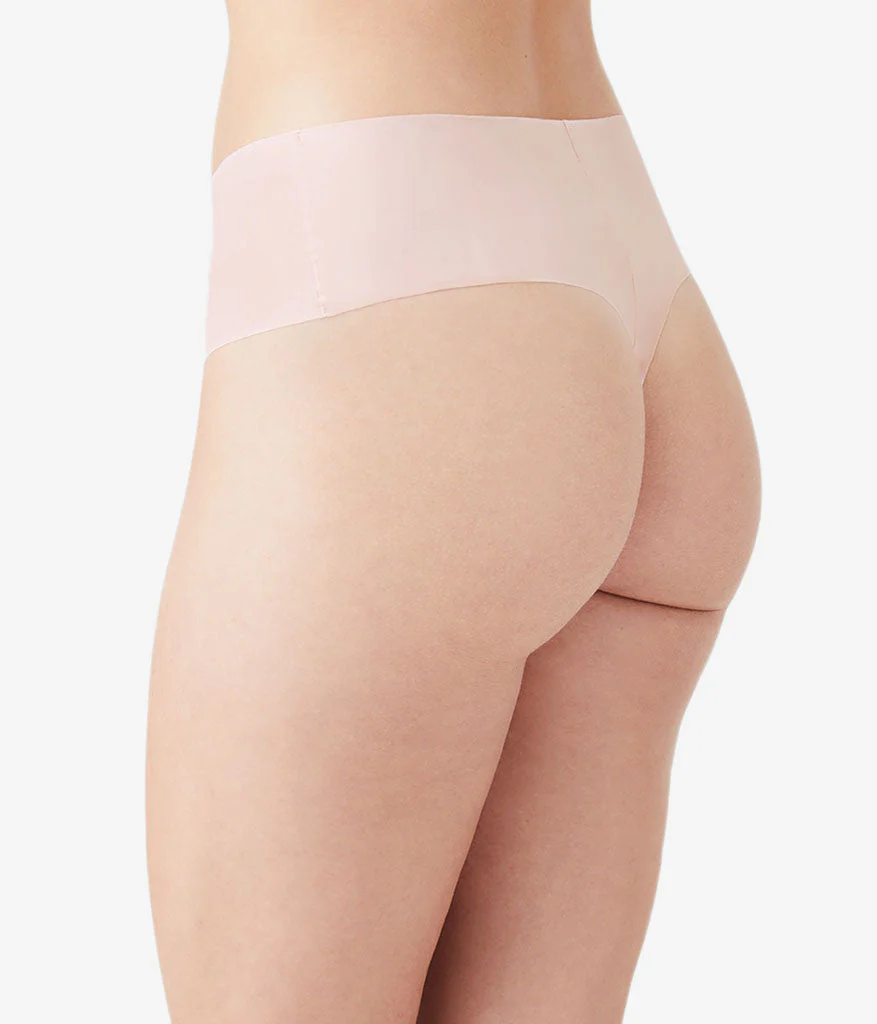 b.bare Hi-Waist Thong: Rose Smoke - Image 2