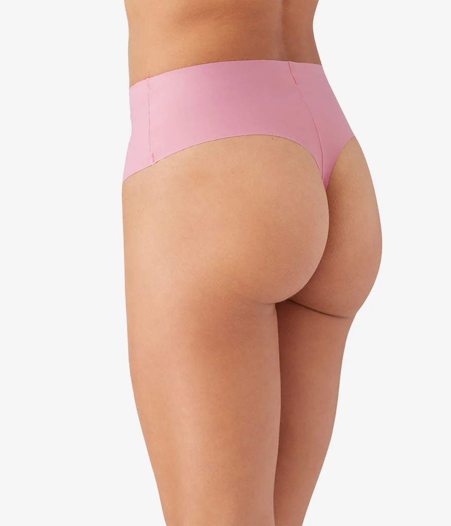 b.bare Hi-Waist Thong: Sea Pink - Image 3