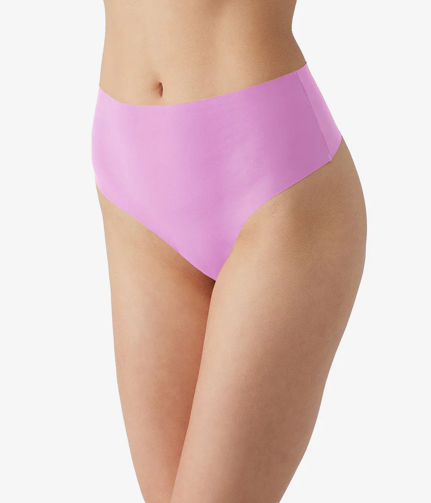 b.bare Hi-Waist Thong: Smoky Grape - Image 2