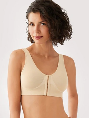 B-Smooth® Front Close Bralette: Sand - Image 6