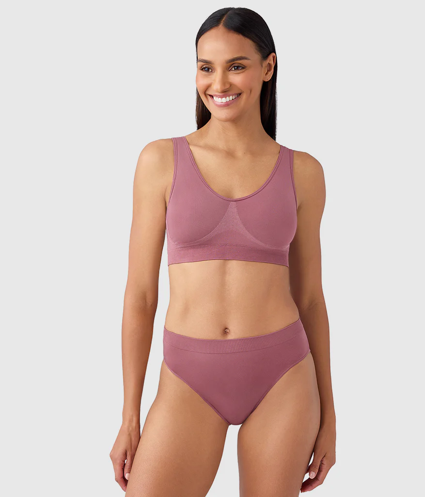 B-Smooth® Wire Free Bralette: Rose Brown - Image 4