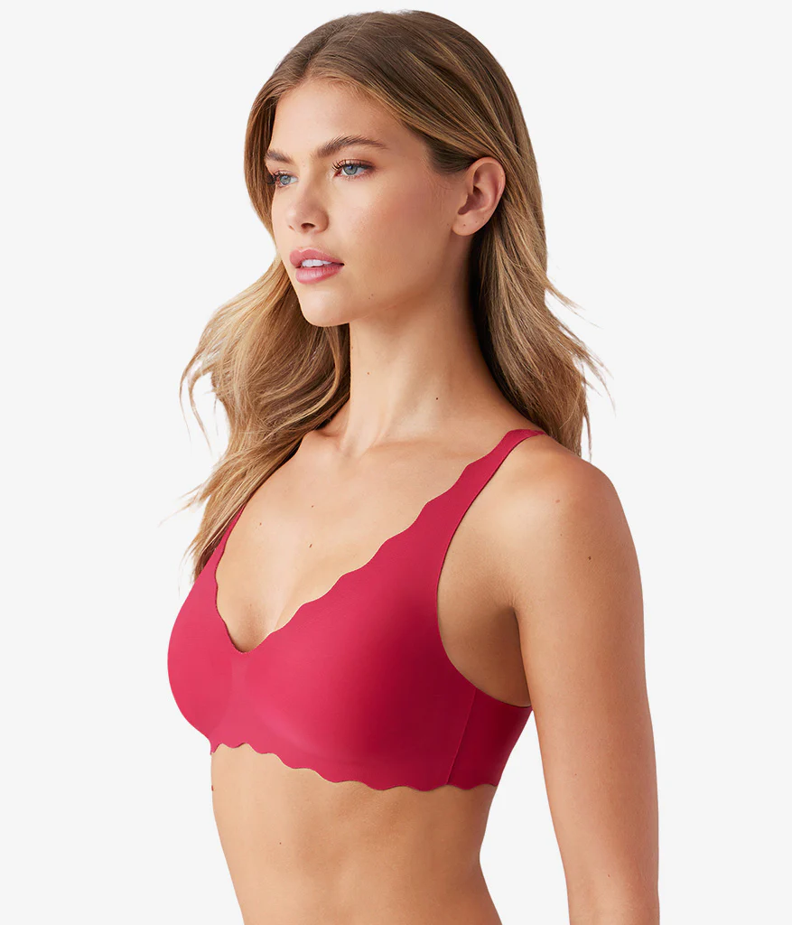 b.wow'd Wire Free Bra: Cerise - Image 2