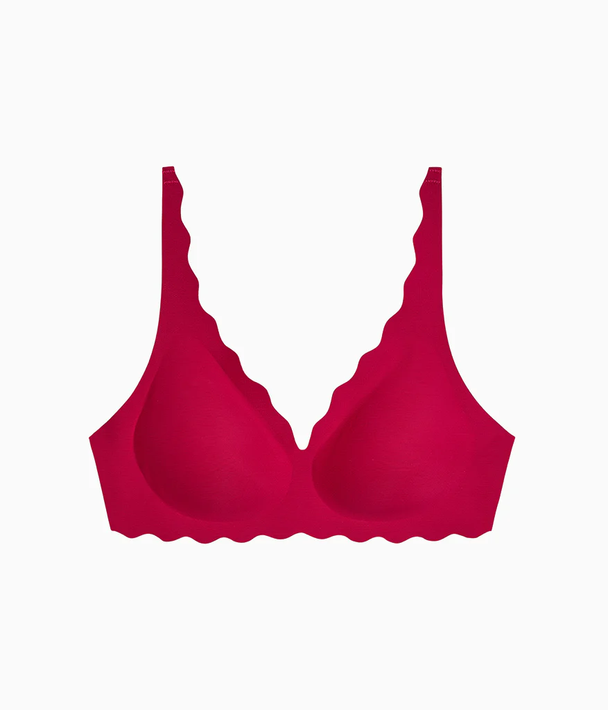 b.wow'd Wire Free Bra: Cerise - Image 5