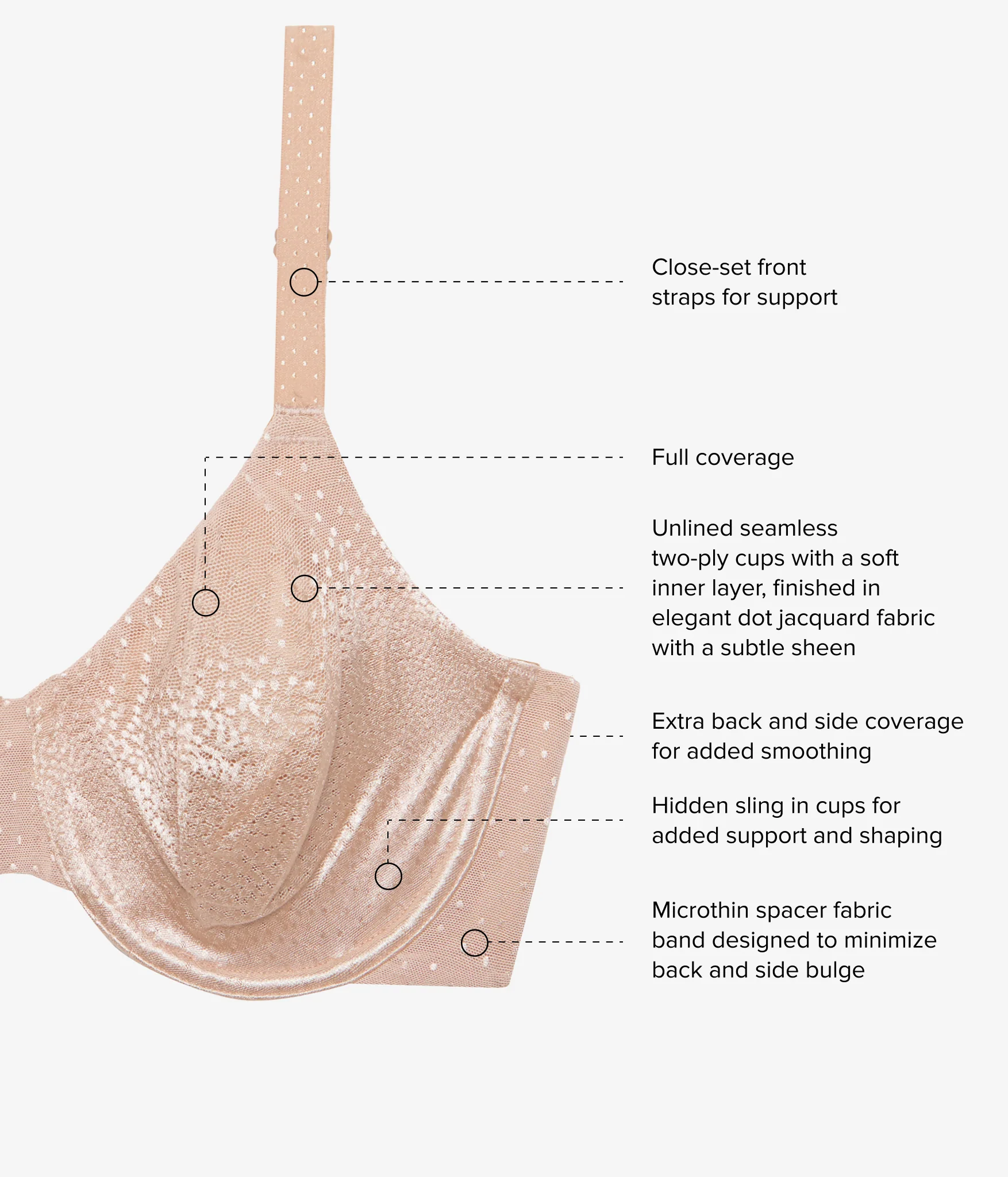 Back Appeal® Underwire Bra: Praline - Image 4