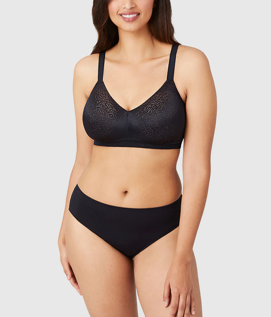 Back Appeal® Wire Free Bra: Black - Image 4