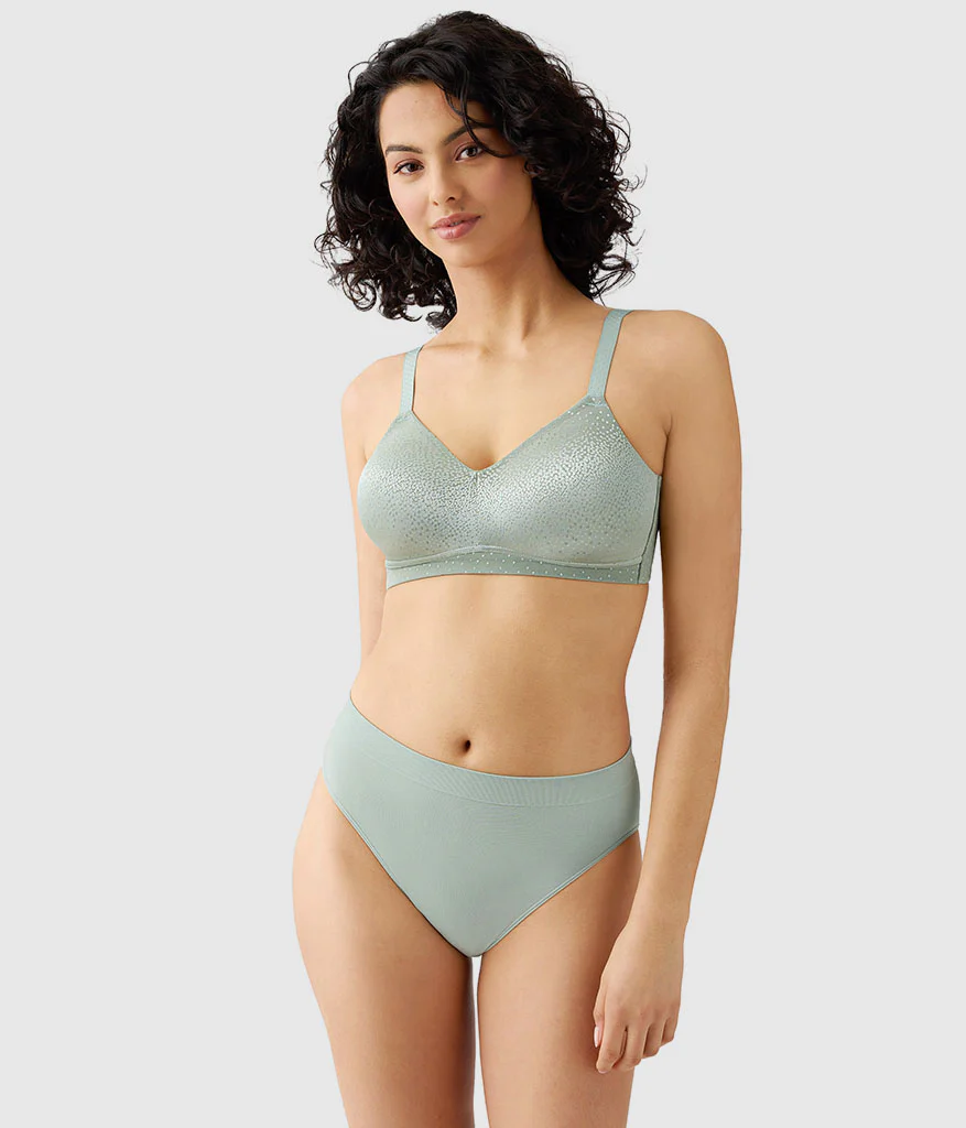 Back Appeal® Wire Free Bra: Iceberg Green - Image 4