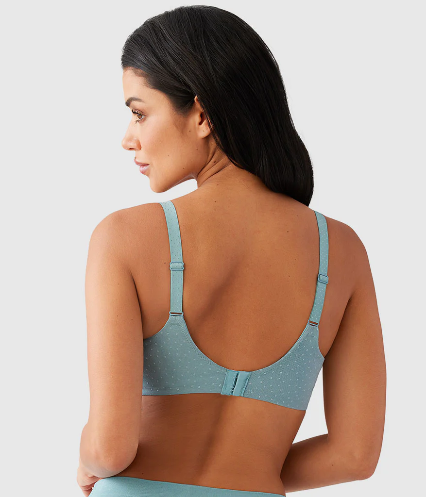 Back Appeal® Wire Free T-Shirt Bra: Stone Blue - Image 3