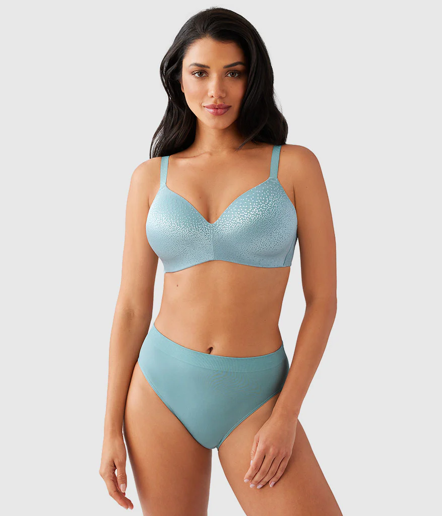Back Appeal® Wire Free T-Shirt Bra: Stone Blue - Image 4