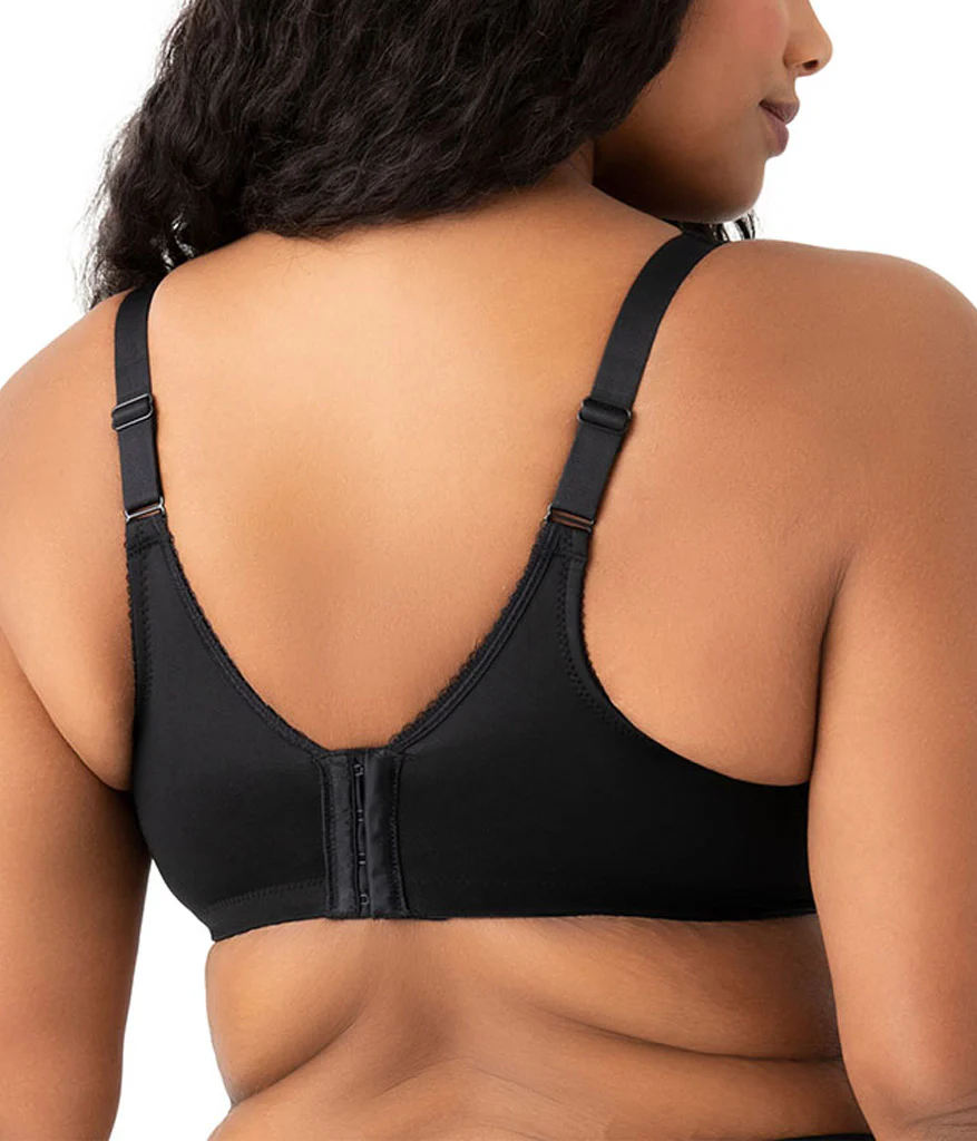 Basic Beauty Full Figure Seamless Underwire Bra: Black - Image 3
