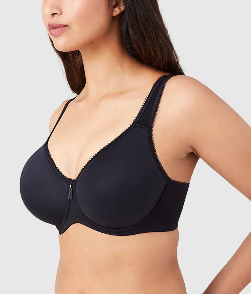 Basic Beauty Spacer Underwire T-Shirt Bra: Black - Image 3