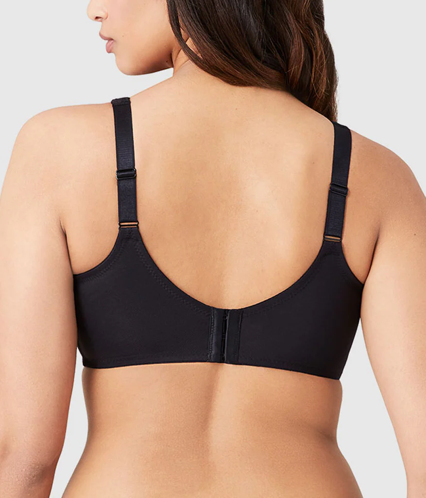 Bodysuede Ultra Full Figure Seamless Underwire Bra: Black - Image 3