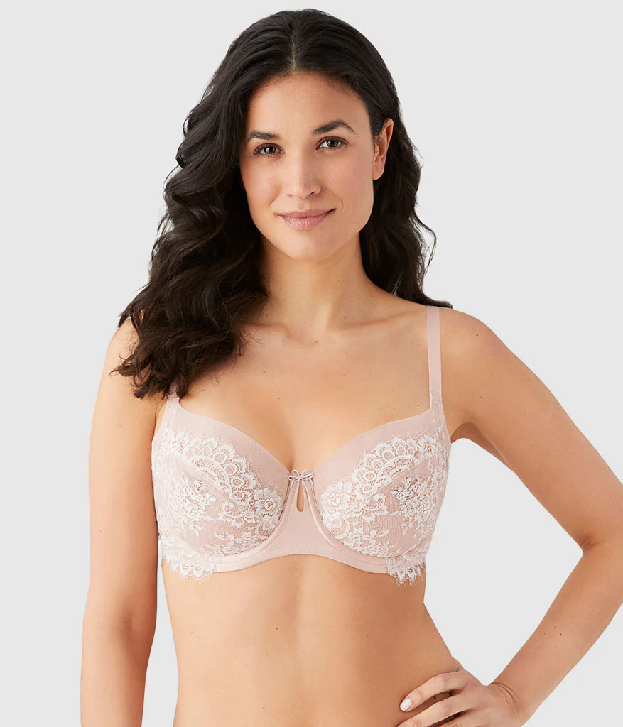 Center Stage Underwire Bra: Rose Dust/Angel Wing - Image 3