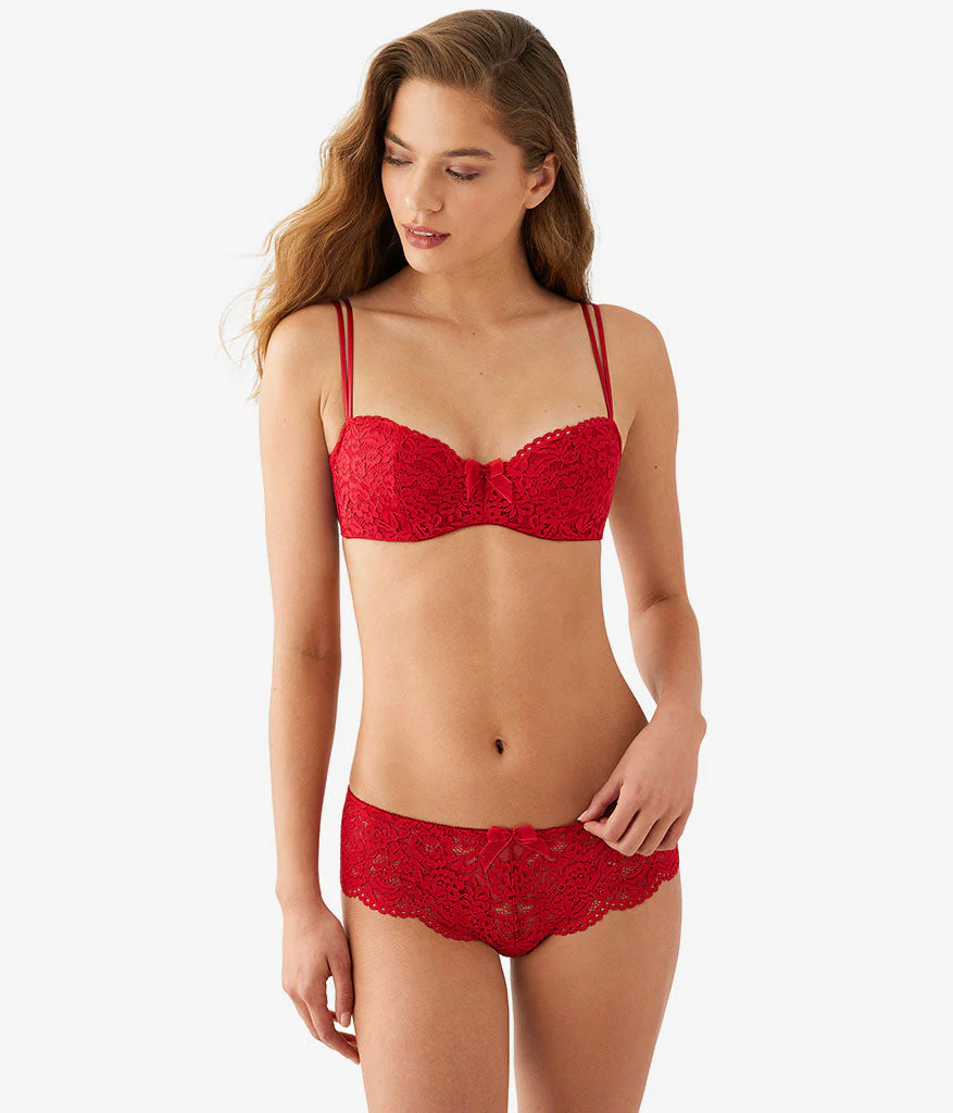 Ciao Bella Balconette Bra: Savvy Red - Image 4