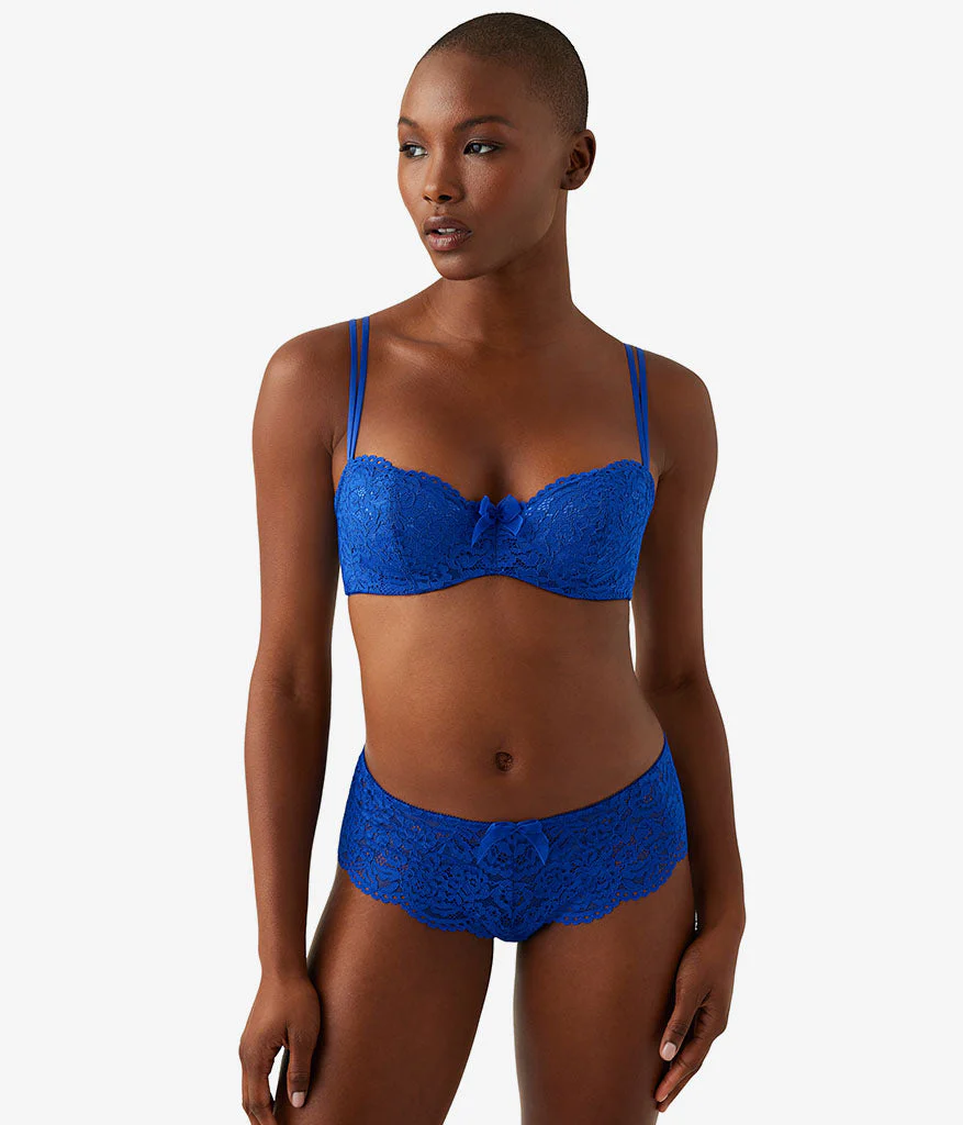 Ciao Bella Balconette Bra: Surf Blue - Image 4
