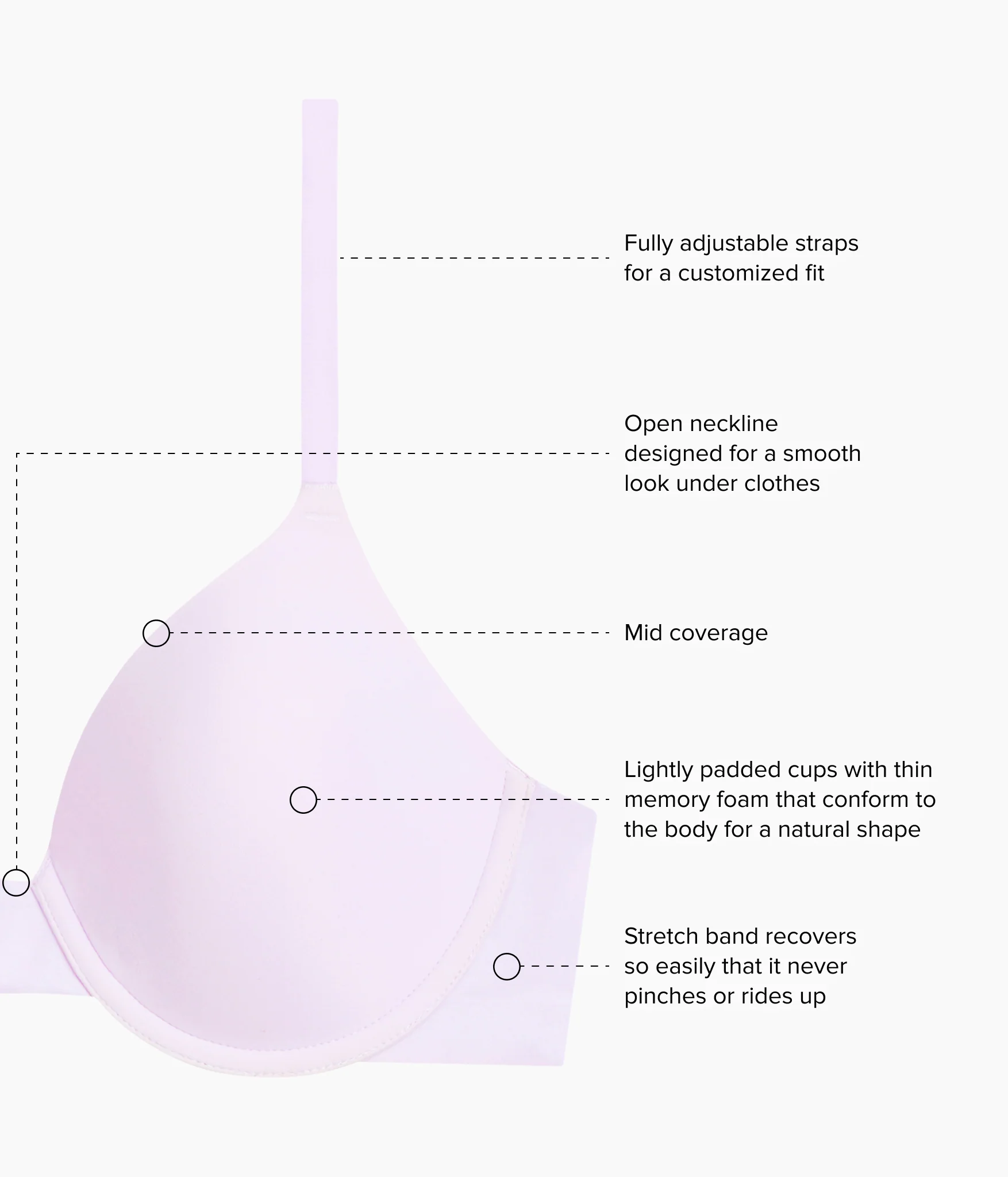 Comfort First T-Shirt Bra: Orchid Hush - Image 4