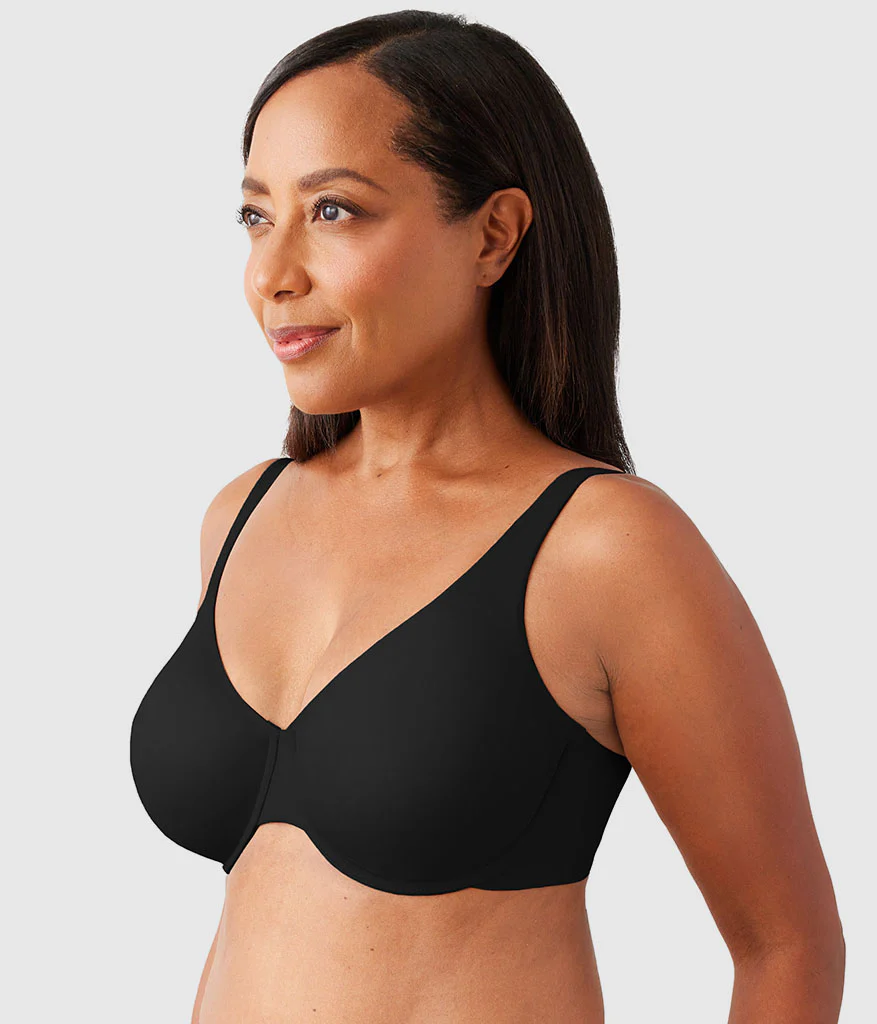 Comfortable Cool Underwire Bra: Black - Image 3