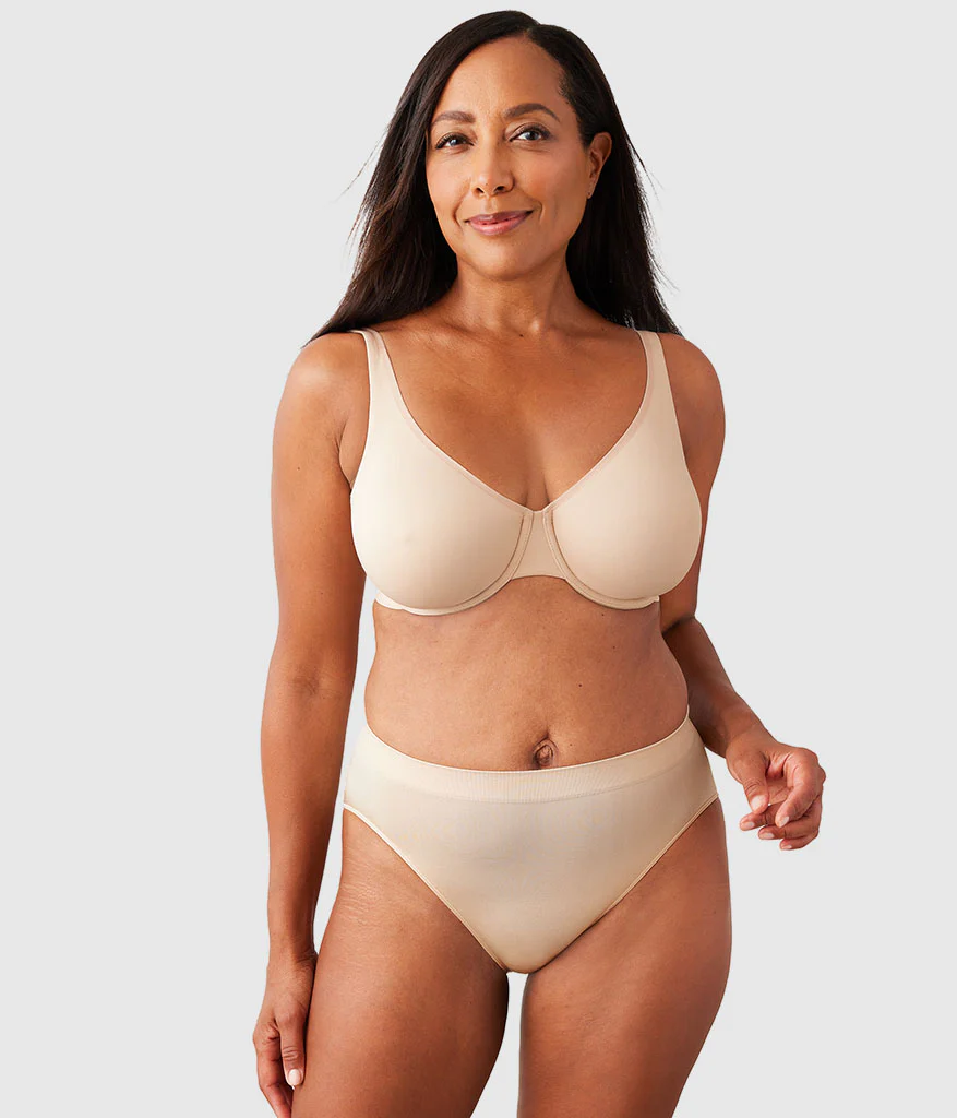 Comfortable Cool Underwire Bra: Sand - Image 4