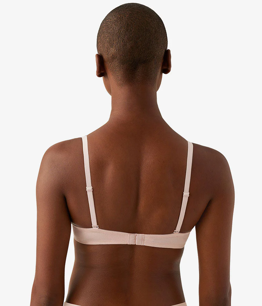 Cotton To A Tee Plunge T-Shirt Bra: Rose Smoke - Image 3
