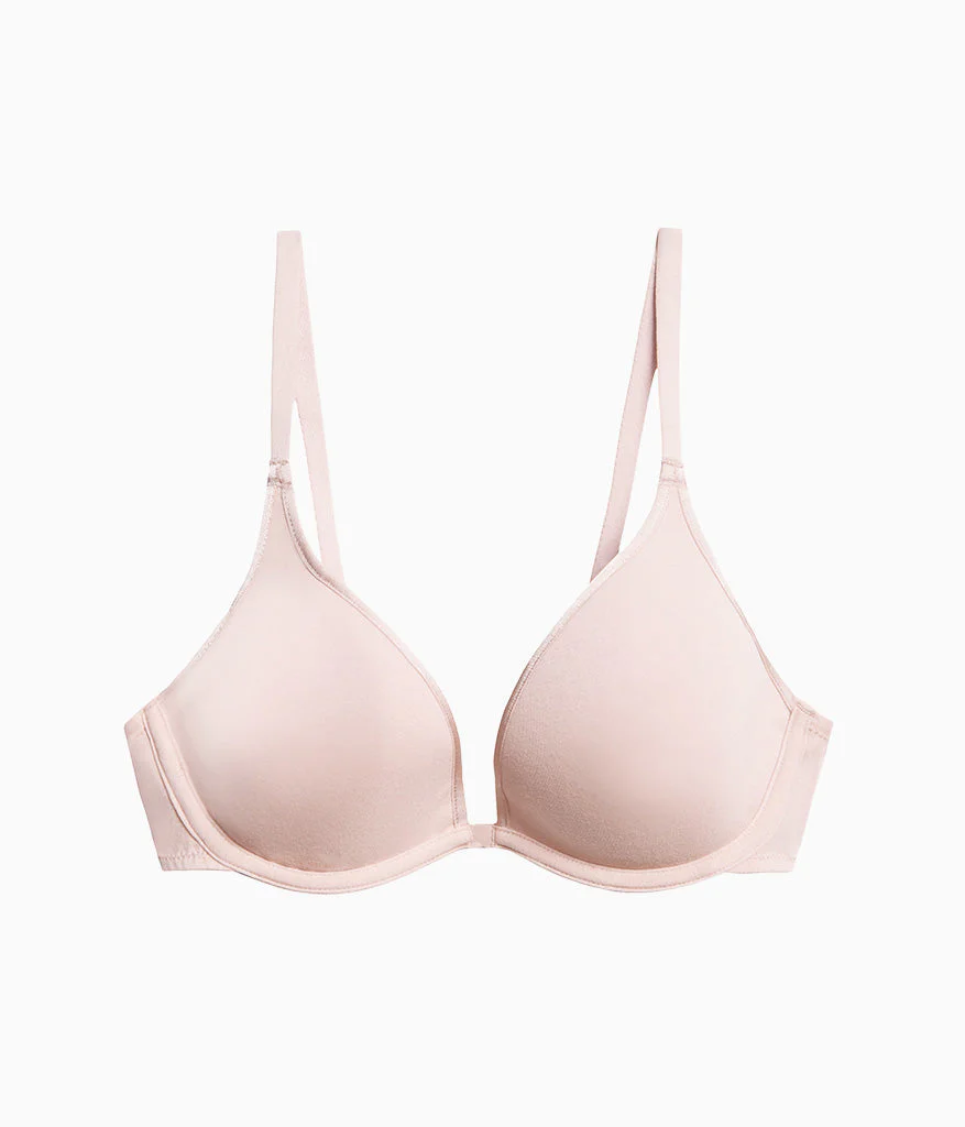 Cotton To A Tee Plunge T-Shirt Bra: Rose Smoke - Image 5