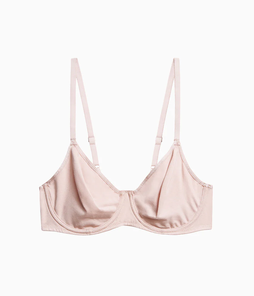 Cotton To A Tee Underwire Bra: Rose Smoke - Image 5