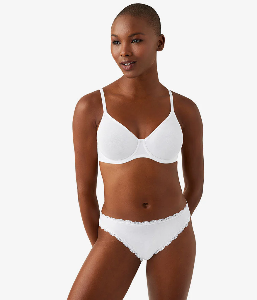 Cotton To A Tee Underwire Bra: White - Image 4