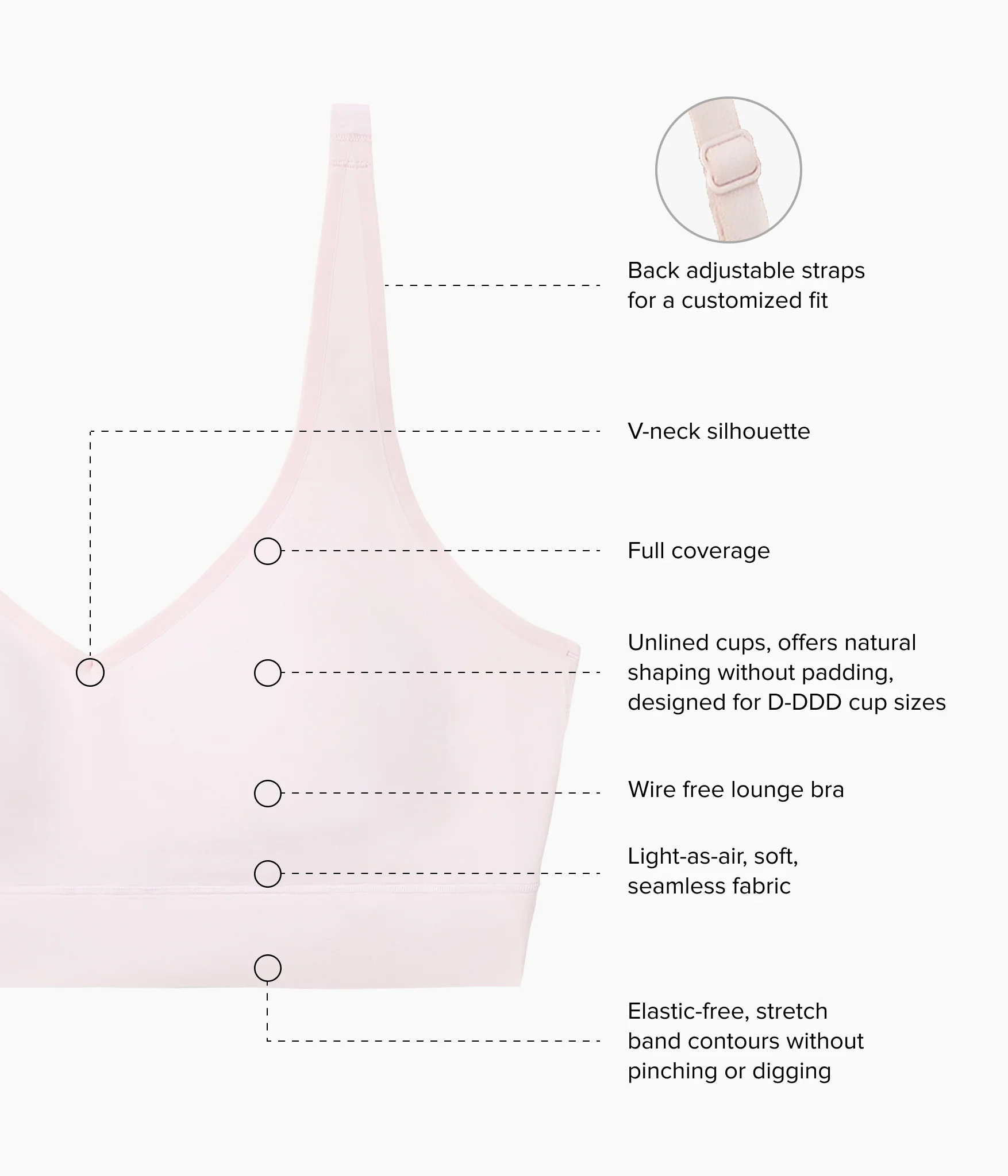 Easy Like Sunday™ Wire Free Bra: Cradle Pink - Image 5