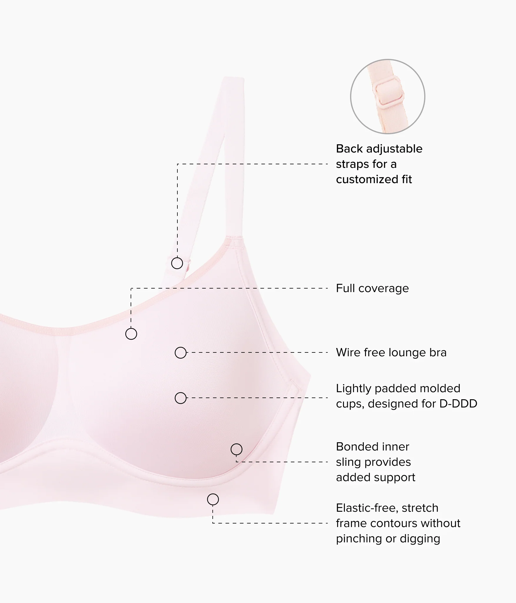 Easy Like Sunday™ Wire Free T-Shirt Bra: Cradle Pink - Image 4