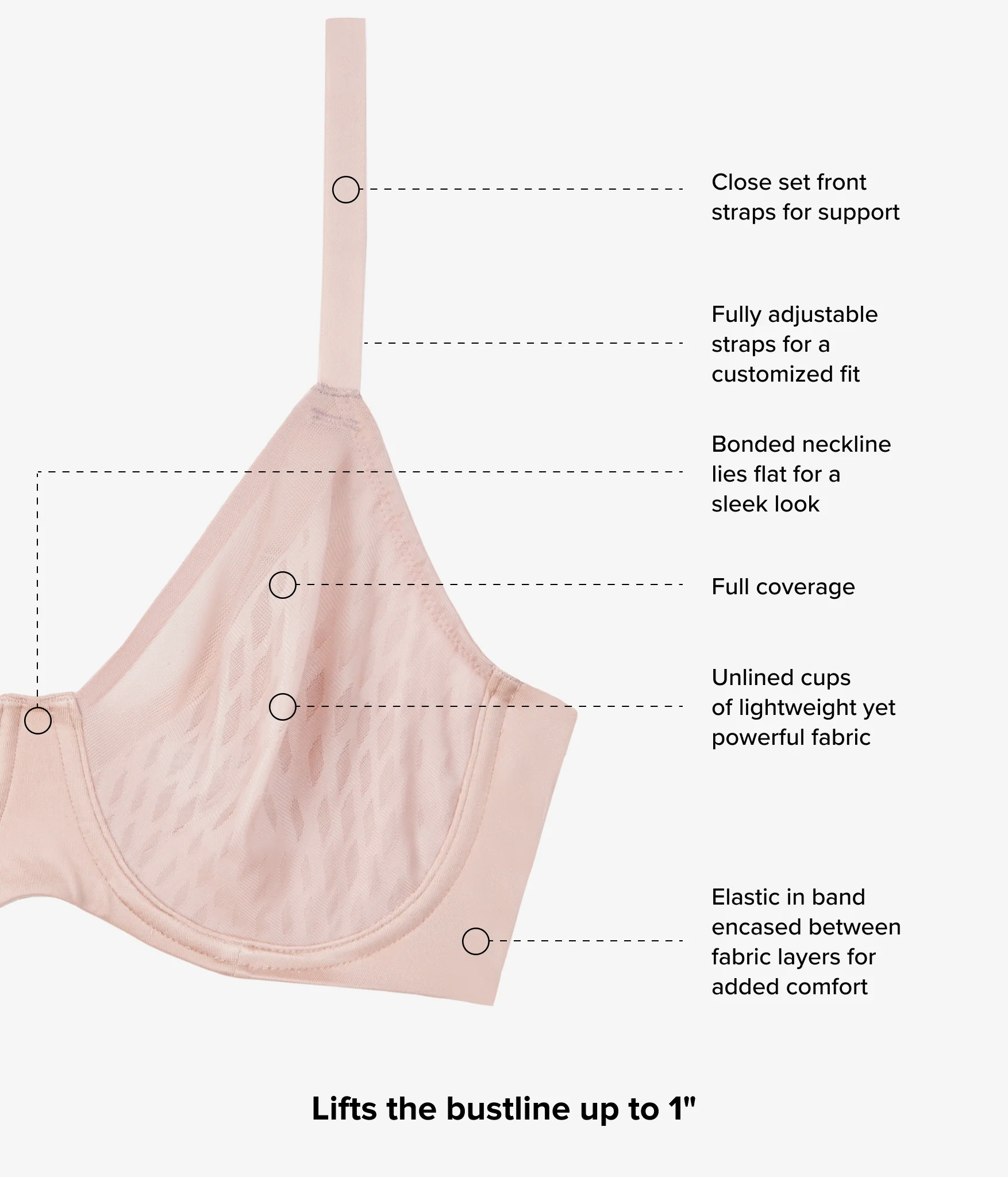 Elevated Allure Underwire Bra: Rose Dust - Image 5