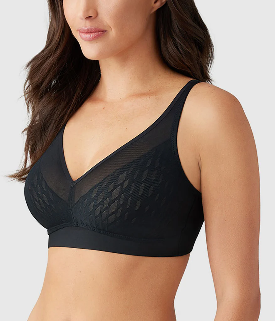 Elevated Allure Wire Free Bra: Black - Image 3