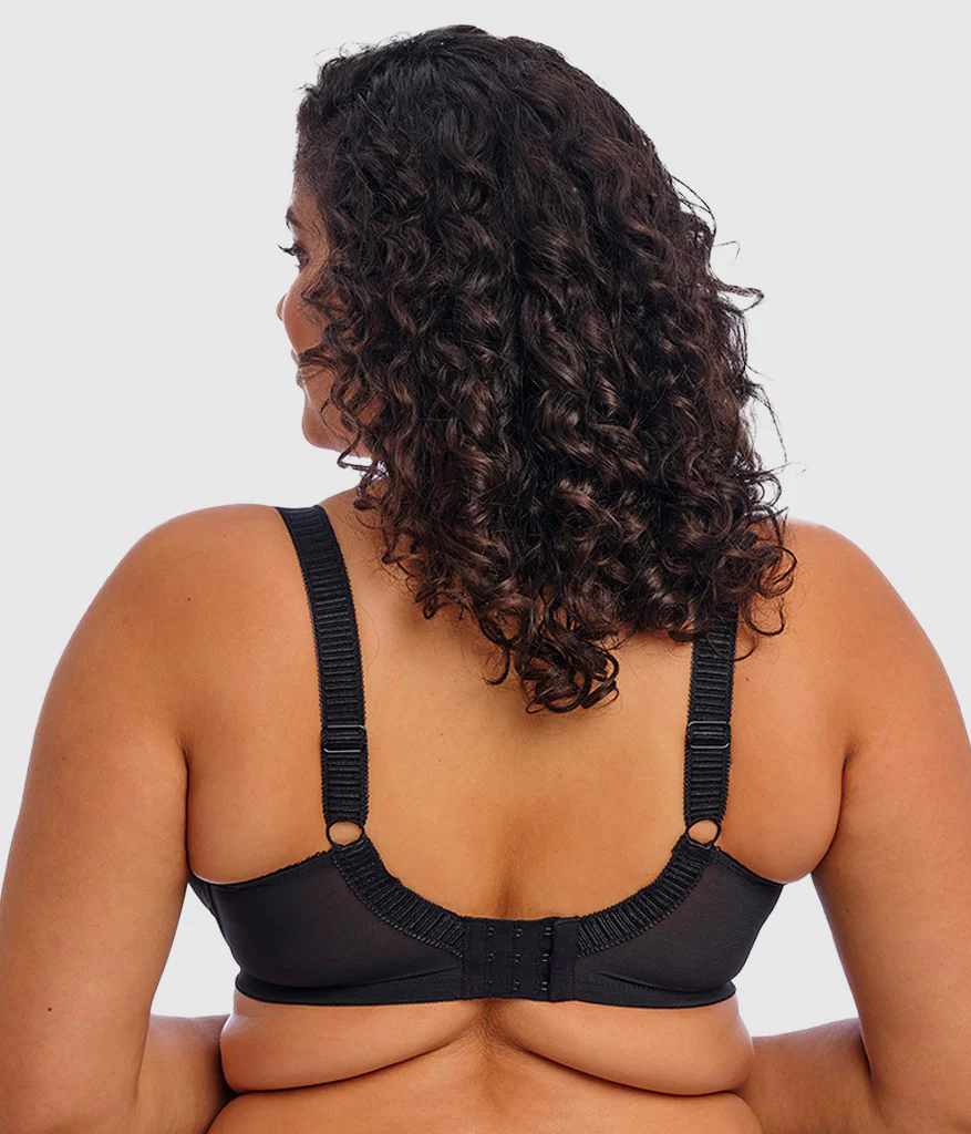Cate Side Support Underwire Bra: Black - Image 2