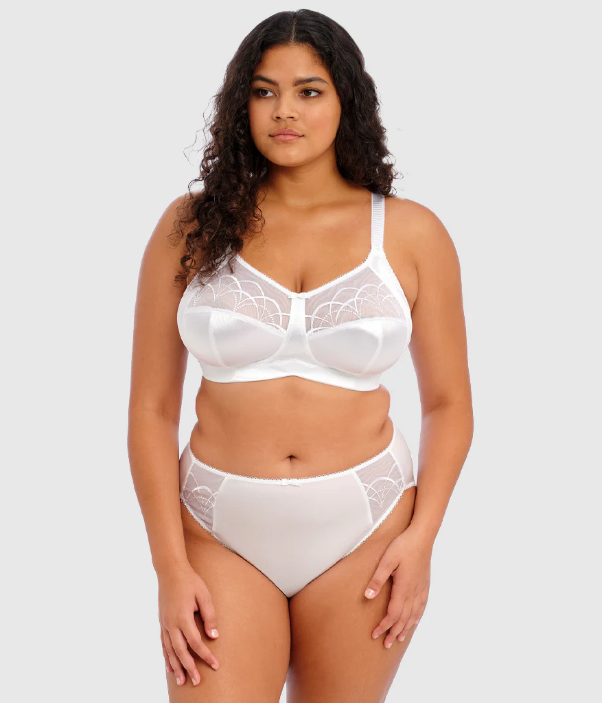 Cate Wire Free Bra: White - Image 3