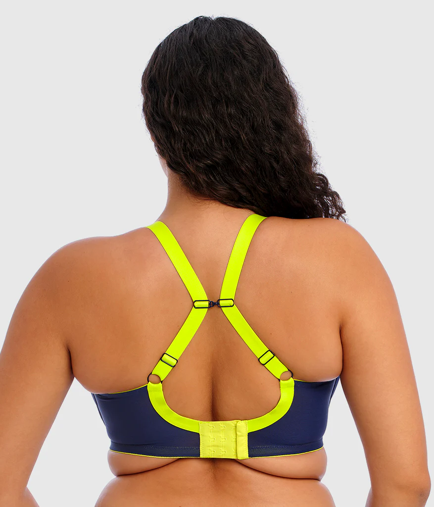 Energise Full Figure Underwire Sport Bra: Navy - Image 3