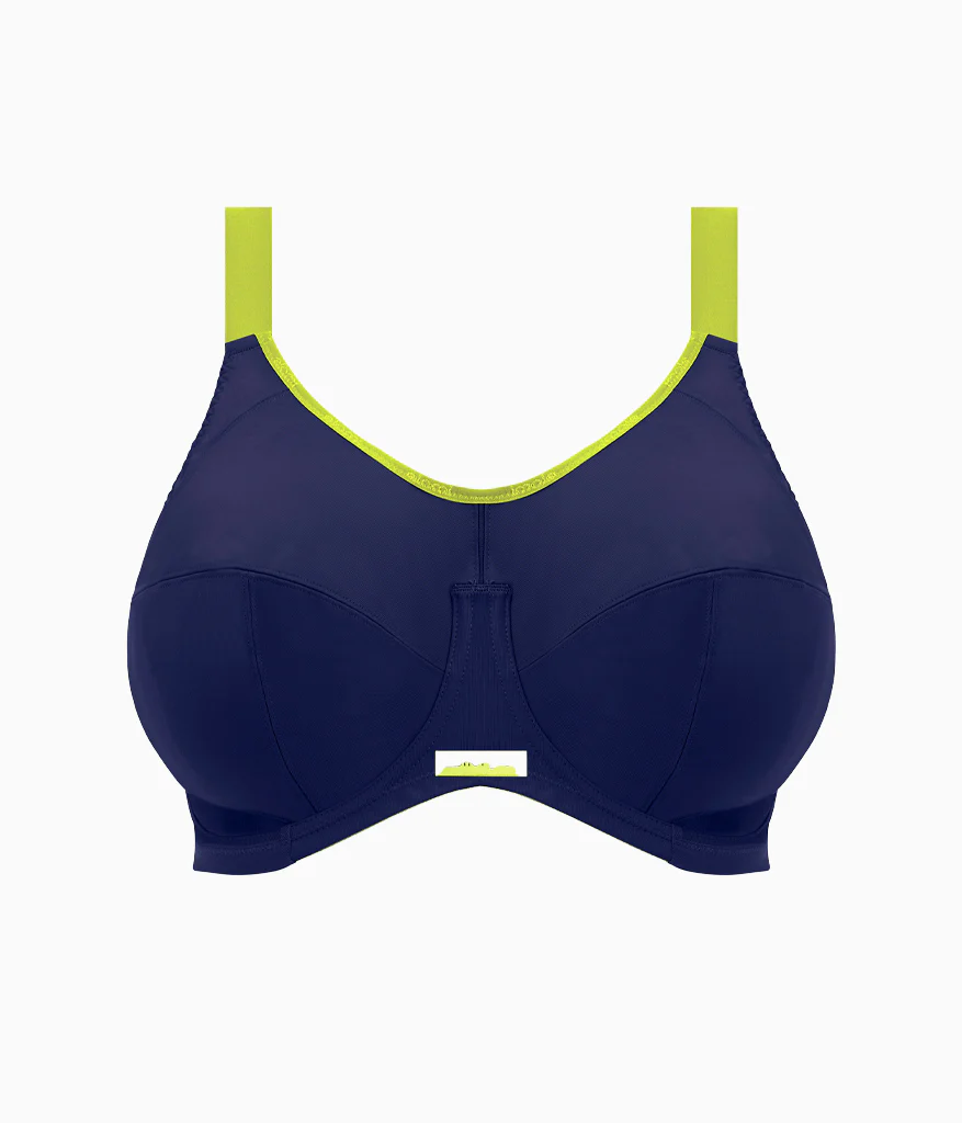 Energise Full Figure Underwire Sport Bra: Navy - Image 4