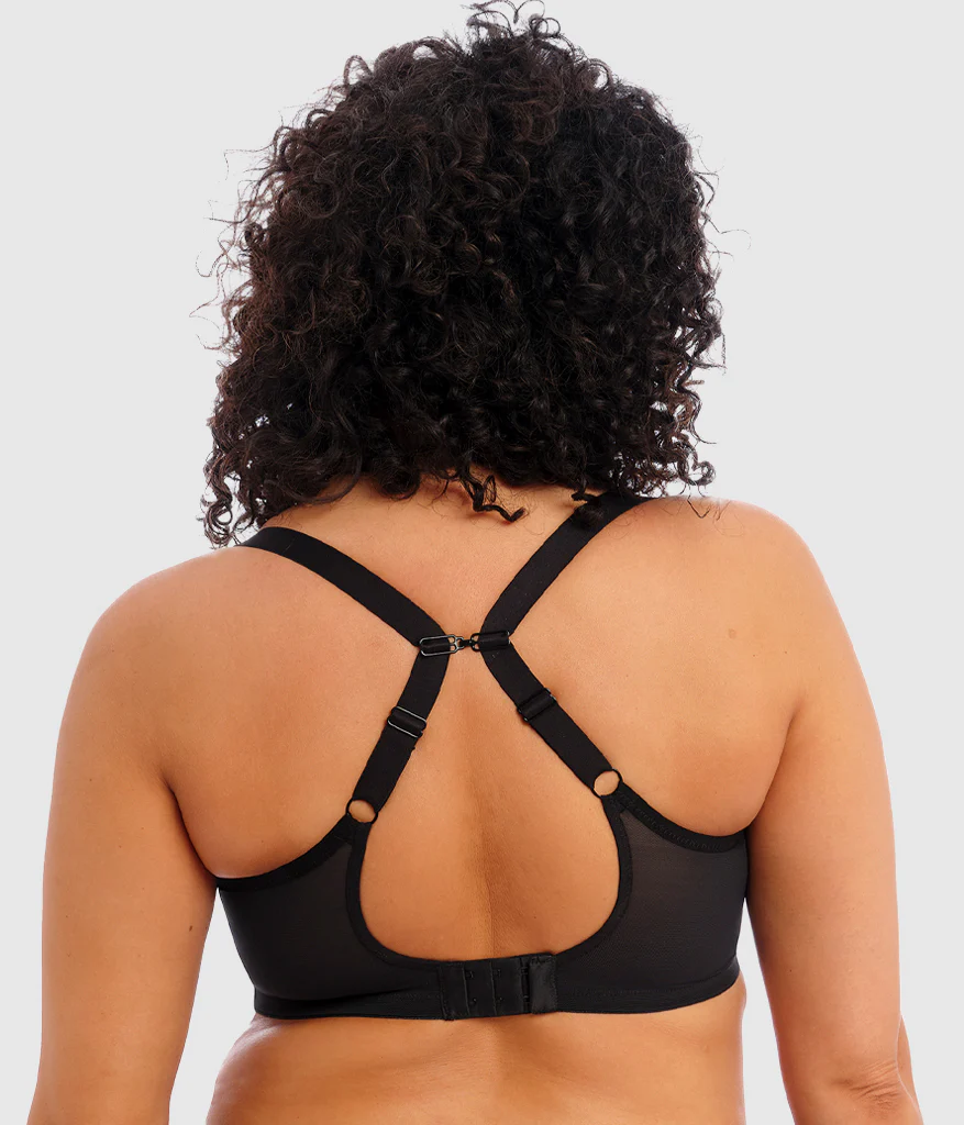 Matilda Underwire Plunge Bra: Black - Image 3