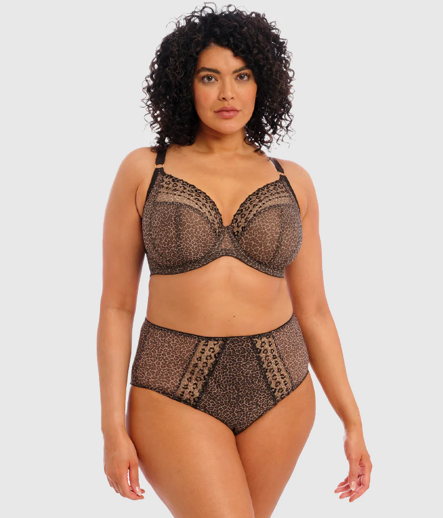 Matilda Underwire Plunge Bra: Leopard - Image 4