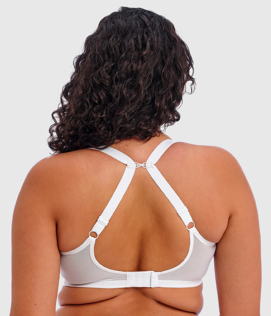 Matilda Underwire Plunge Bra: White - Image 3