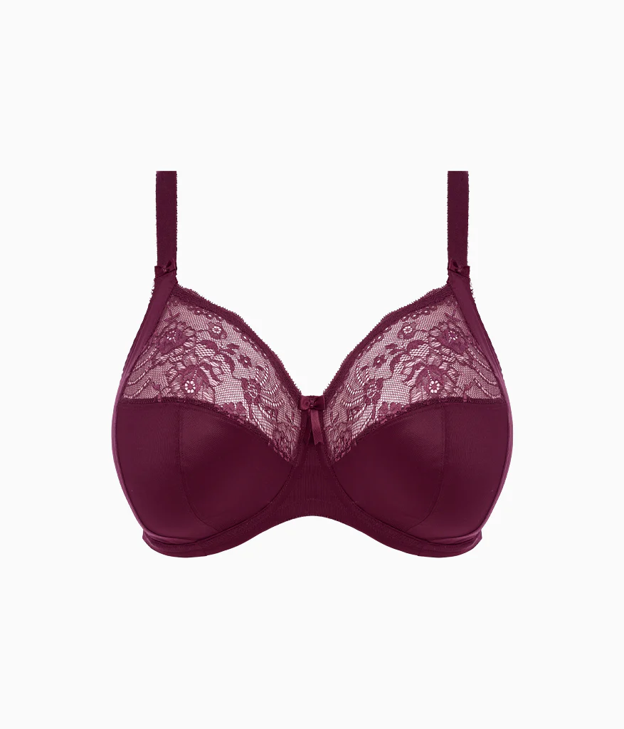 Morgan Stretch Banded Underwire Bra: Blackberry - Image 4