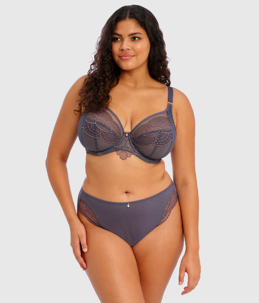Priya Plunge Underwire Bra: Storm - Image 3