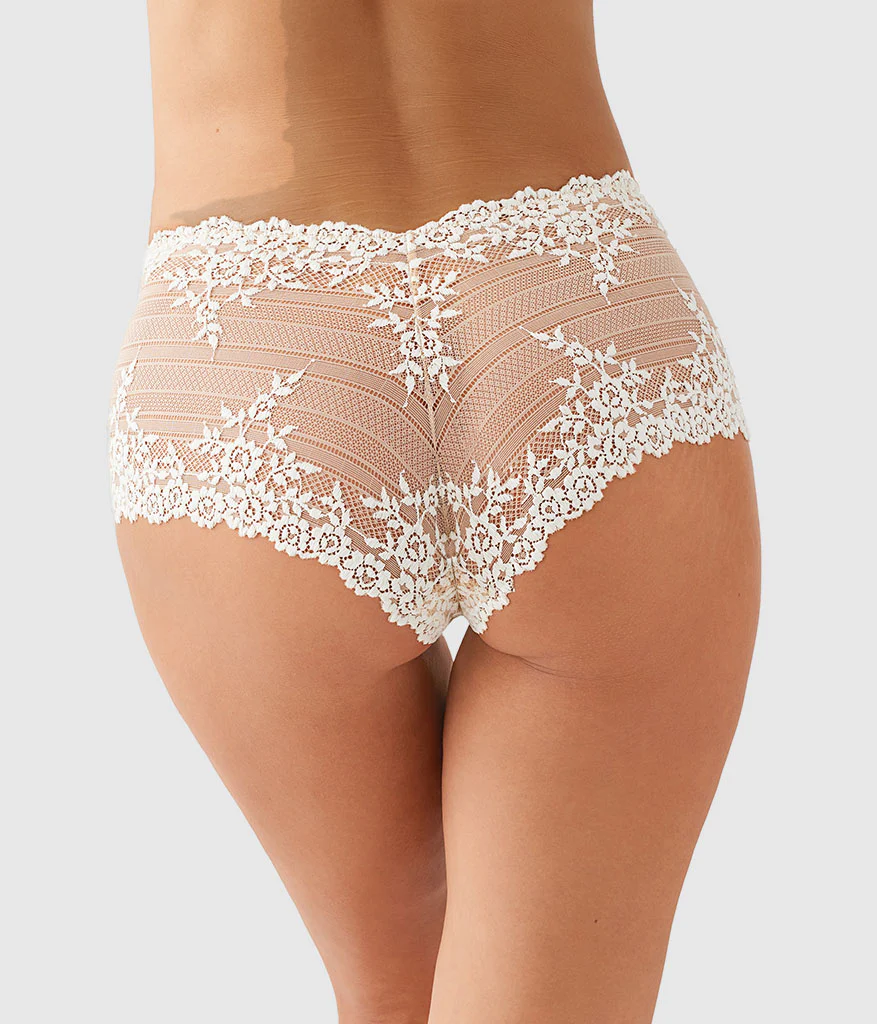 Embrace Lace® Boyshort: Sand/Ivory - Image 3