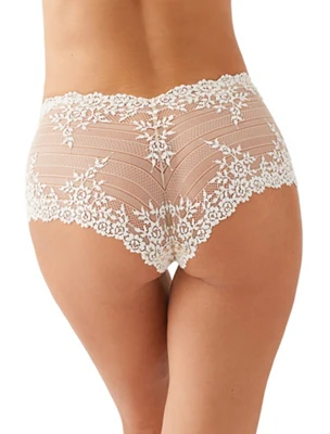Embrace Lace® Boyshort: Sand/Ivory - Image 4