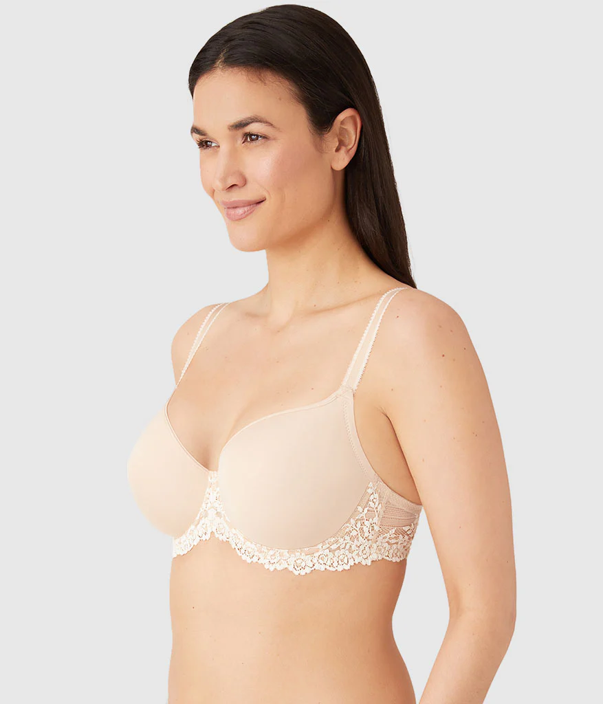 Embrace Lace® T-Shirt Bra: Sand/Ivory - Image 3